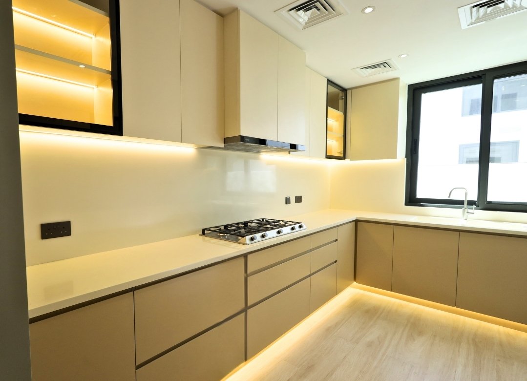damac hills villa kitchen interior designing