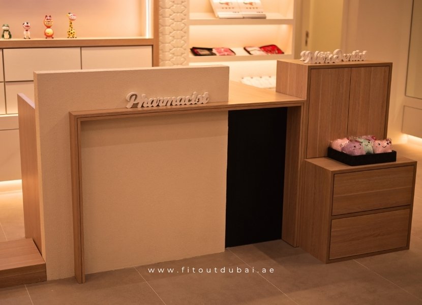 reception counter table