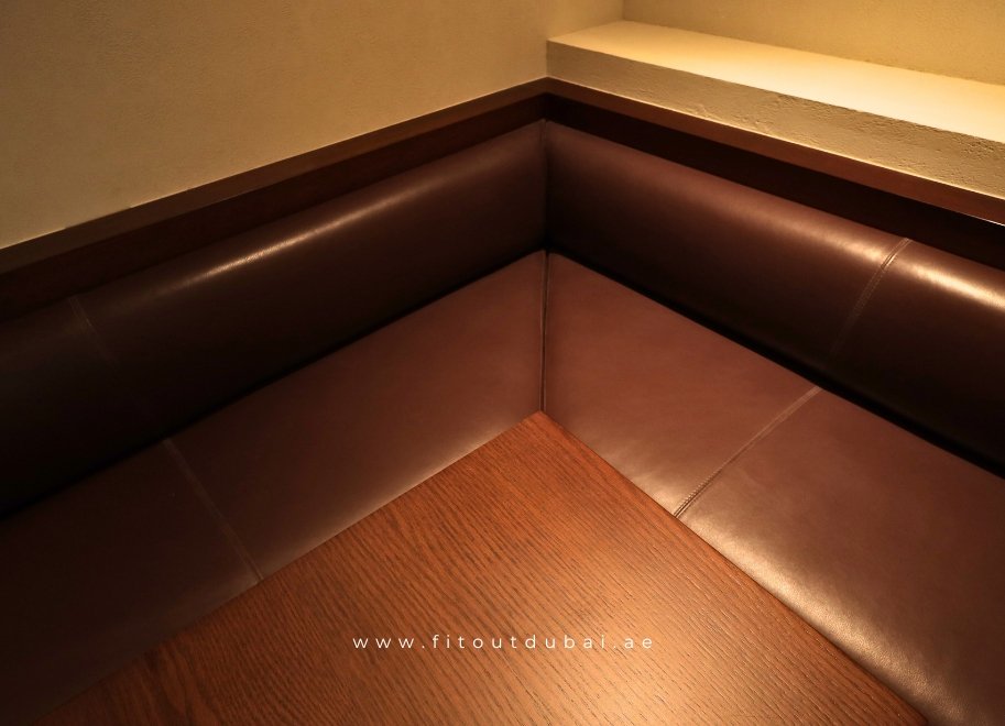 cafe interior upholstery