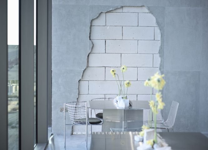 Wall textured finish