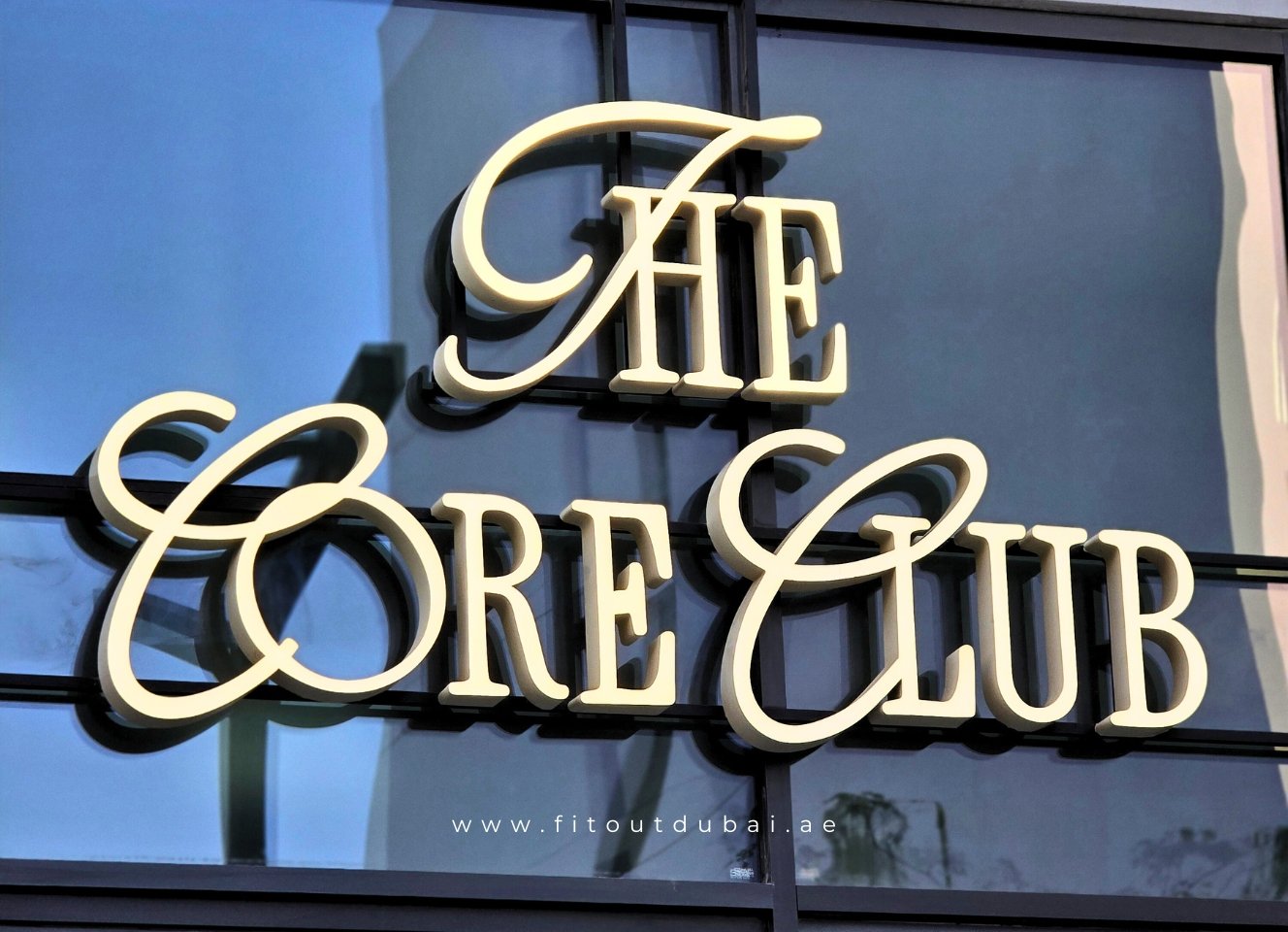 core club pilates signage